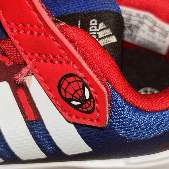 ADIDAS X MARVEL FORTARUN 2.0 SPIDER-MAN CLOUDFOAM SHOES Size 5 - Picture 11 of 11
